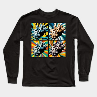 Pop Calcareous Sponge Art - Cool Underwater Long Sleeve T-Shirt